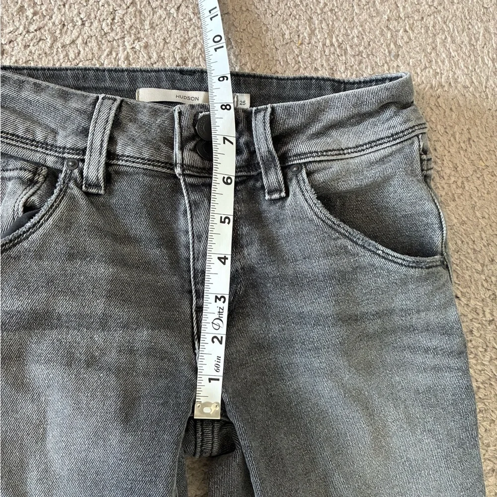Hudson Jeans Collin Women's Dark Gray Skinny Jeans Size 25 Distressed